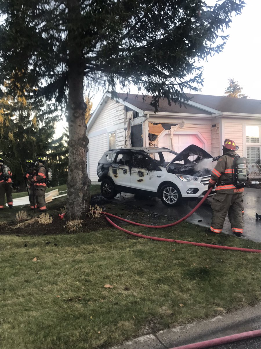 karnDC2's tweet photo. CWFR crews utilizing our new on-scene decon kit after extinguishing a vehicle fire that also damaged 2 homes in Pine Meadows retirement community earlier this evening @WellyAdvertiser @CentrWellington  @TheGrand101FM @CWFireChief https://t.co/nXl0Ym7BH5