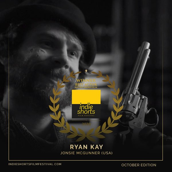 ShortsFilm's tweet photo. ... and the Best Micro Short Film award goes to John Robert Hoffman for his film ‘Jonsie McGunner’. His film also won Best Editor, Best Cinematographer, Best Director, Best Actress and Best Actor awards.  Congratulations!! 
. 
.
.

#filmfreeway #filmfestival #awardswinners https://t.co/BqkDCb9Siz