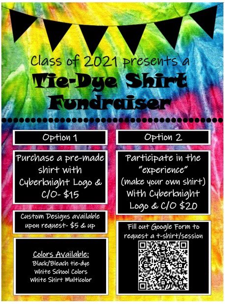 kendrargarza's tweet photo. Join us in supporting CAST Tech’s first graduating class in their Tie-dye C/O Shirt fundraiser. See flyer for details. Reserve yours today: https://t.co/vGQeClOdUB     #casttechproud https://t.co/retTSGWyCB