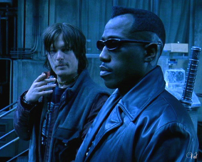 recent_pieces's tweet photo. π #NormanReedus #wesleysnipes #blade #scud #guillermodeltoro #tinyglasses #BPRD #hellboy @wwwbigbaldhead @wesleysnipes #cool #vibes #leather #screenprint #comfy #slick #fashion #art #cinema @Marvel @nytimes @ElvisMitchell #marvel @RealGDT #film #Tex #MovieMonday #moviescene π https://t.co/T8sABkqAr1