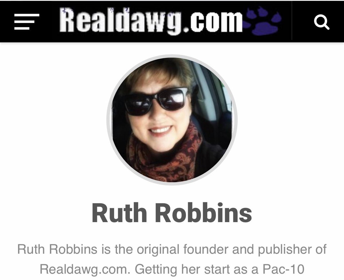 GoDucksGraphics's tweet photo. @UWSquints @Realdawg2020 Attacks people? Ruth? Are you sure? That doesn’t sound like her at all. 

“One of the writers they employ” lol. 

Yes, Roof will be firing herself from the website she founded and owns as sole proprietor any day now. https://t.co/69x2u76kKN