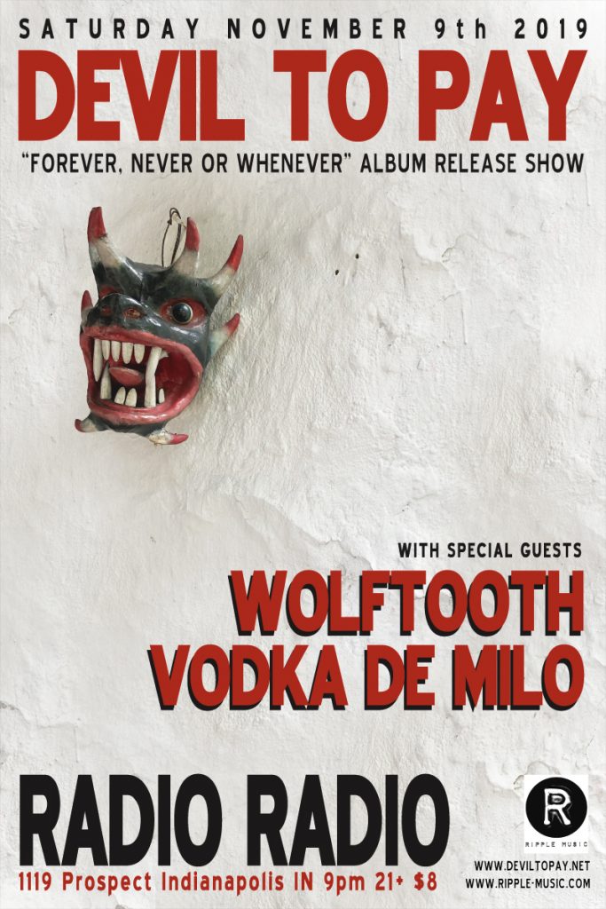devil_to_pay's tweet photo. #YDDoDTP: 7 years ago tonight at Roger's Pub in Chesapeake VA w Pillbuster, Wizard Eye, Faces of Bayone & Compel
1 year ago tonight at Radio Radio, Indianapolis w Wolftooth & Vodka De Milo
.
#deviltopay
#ripplemusic https://t.co/GFcGuZUEUL