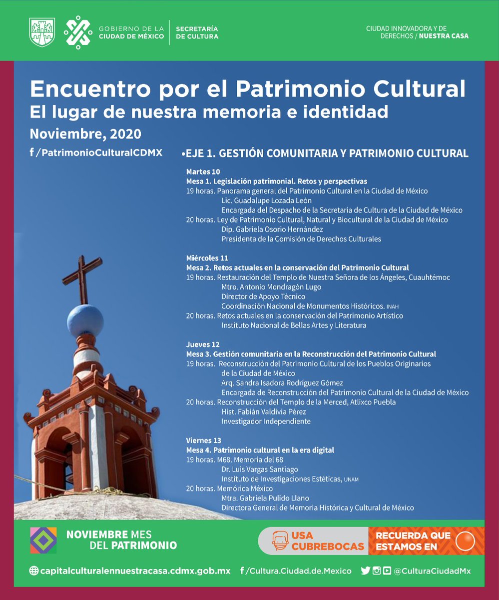 archivociudad's tweet photo. 📌A partir de mañana, martes 10 de noviembre, dará inicio una reflexión sobre el patrimonio, retos y perspectivas.

Noviembre, mes del patrimonio.

Síguelo en el siguiente enlace 
👇
https://t.co/jqJJI3kUR4 https://t.co/YCnw32CNWi