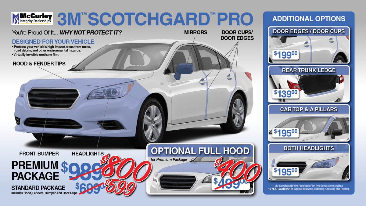 Did you know that we have Window Tint and 3M Scotchgard Pro Paint Protection? Save up to $50 on Window Tint or up to $189 Paint Protection services. These limited-time offers expire 11/30/20. See images for pricing and details. Call now for questions and to schedule.