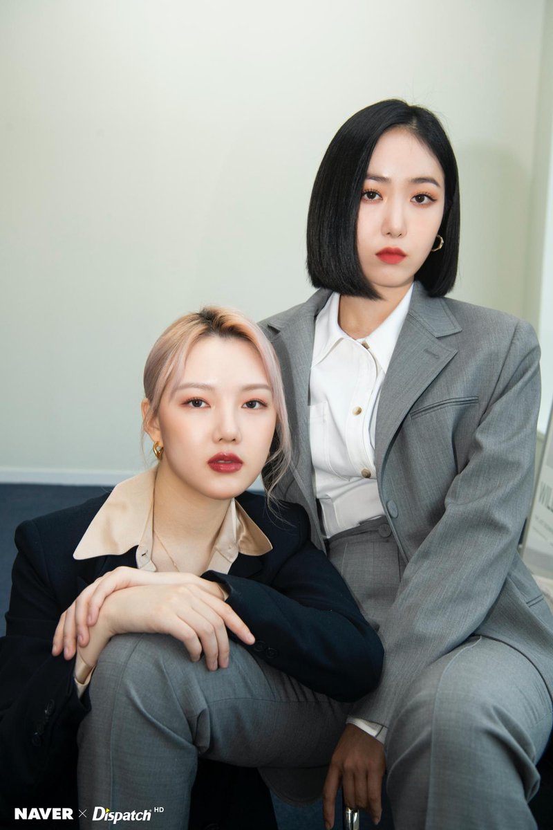 SlXPETALS's tweet photo. 𝐍𝐀𝐕𝐄𝐑 x 𝐃𝐈𝐒𝐏𝐀𝐓𝐂𝐇 photoshoot featuring Yerin and Sin B for #回_Walpurgis_Night. https://t.co/srfYpKZiYF
