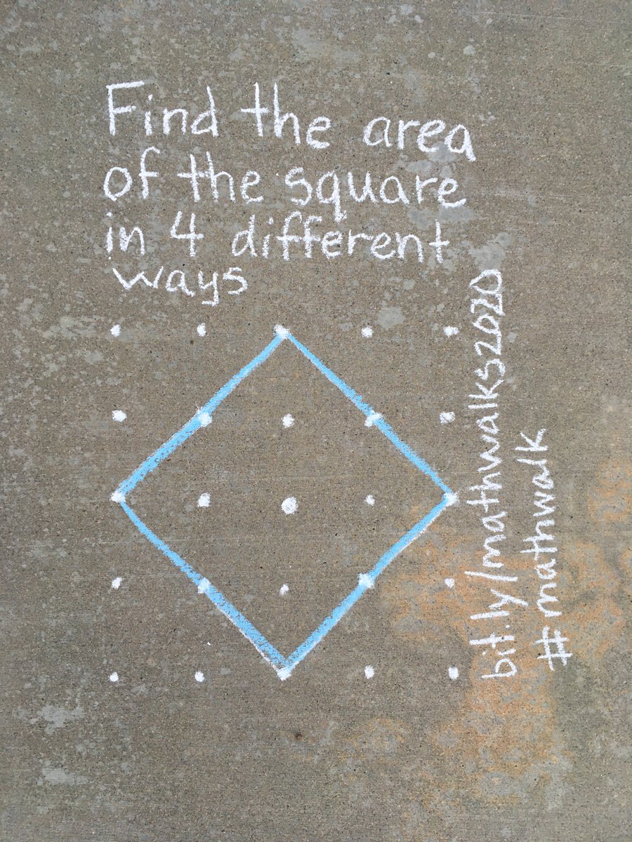 traciteacher's tweet photo. New canvas for my #mathwalk today after the rain! With #cmcsouth and #mmmsummit2020 this weekend I also feel renewed! Virtual edition:https://t.co/c9bPhNvQmc #sandiegomath #mathgraffiti #sidewalkmath #MTBoS #iteachmath https://t.co/rFAz7sfq6Q https://t.co/1dRVZ8P6mq