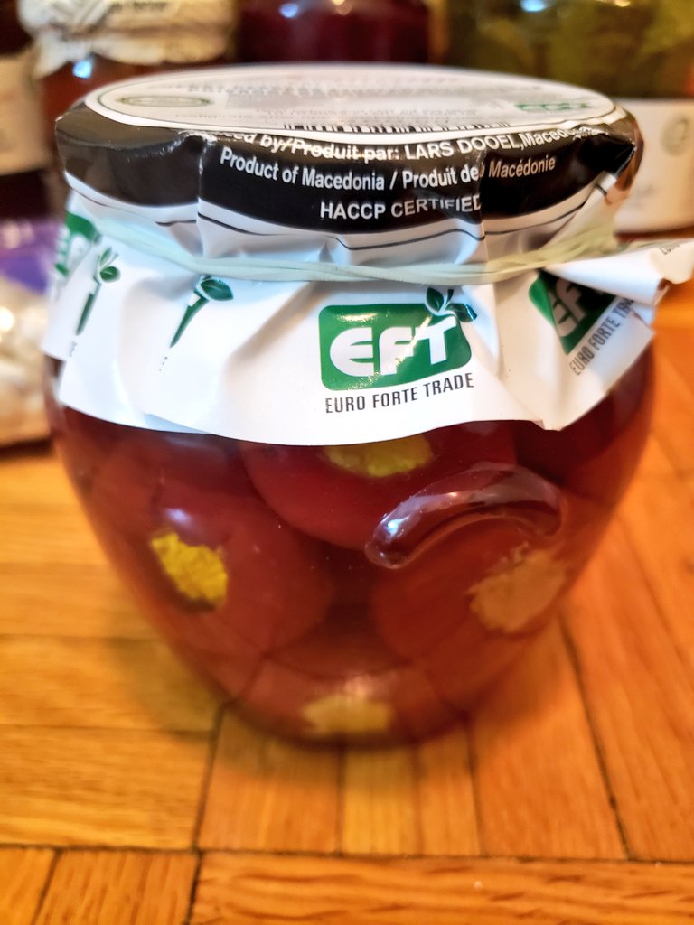 nataliebikov's tweet photo. When you go to a store that has #Macedonian 
food, you come back home happy, looking forward to open some of the jars.
It is amazing there are stores in #Toronto that sell all these great products.
#Macedonia #delicious #treats https://t.co/F5bdN9oToV
