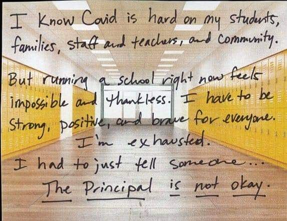 Be sure to check in on your admin team! 😥