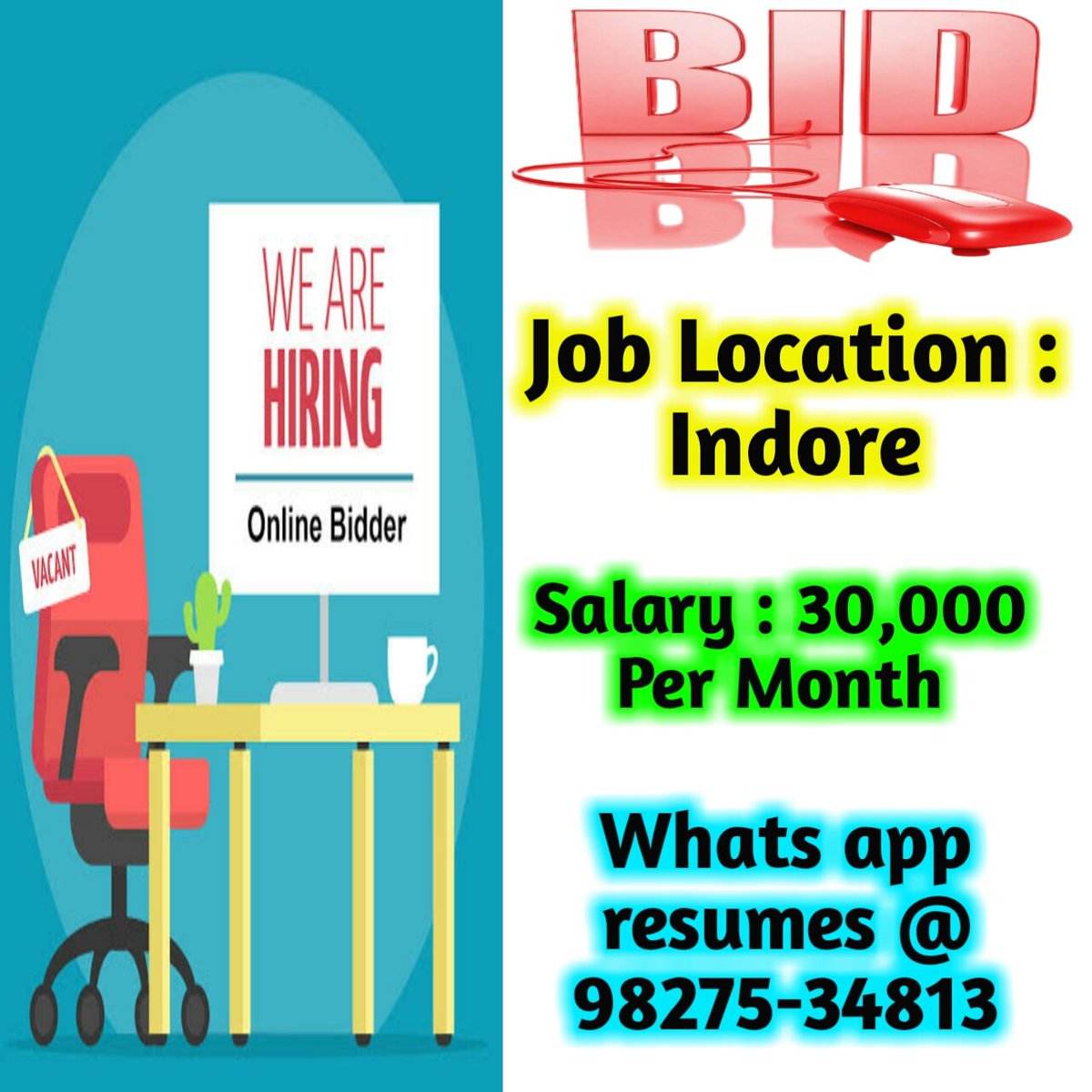 MadhavCon's tweet photo. #indorejobs #jobsinindore #ITjobs #onlinebiddingjobs #internshipjobs #php #guru #upwork #odesk #freelance https://t.co/dTxrkMdCsq