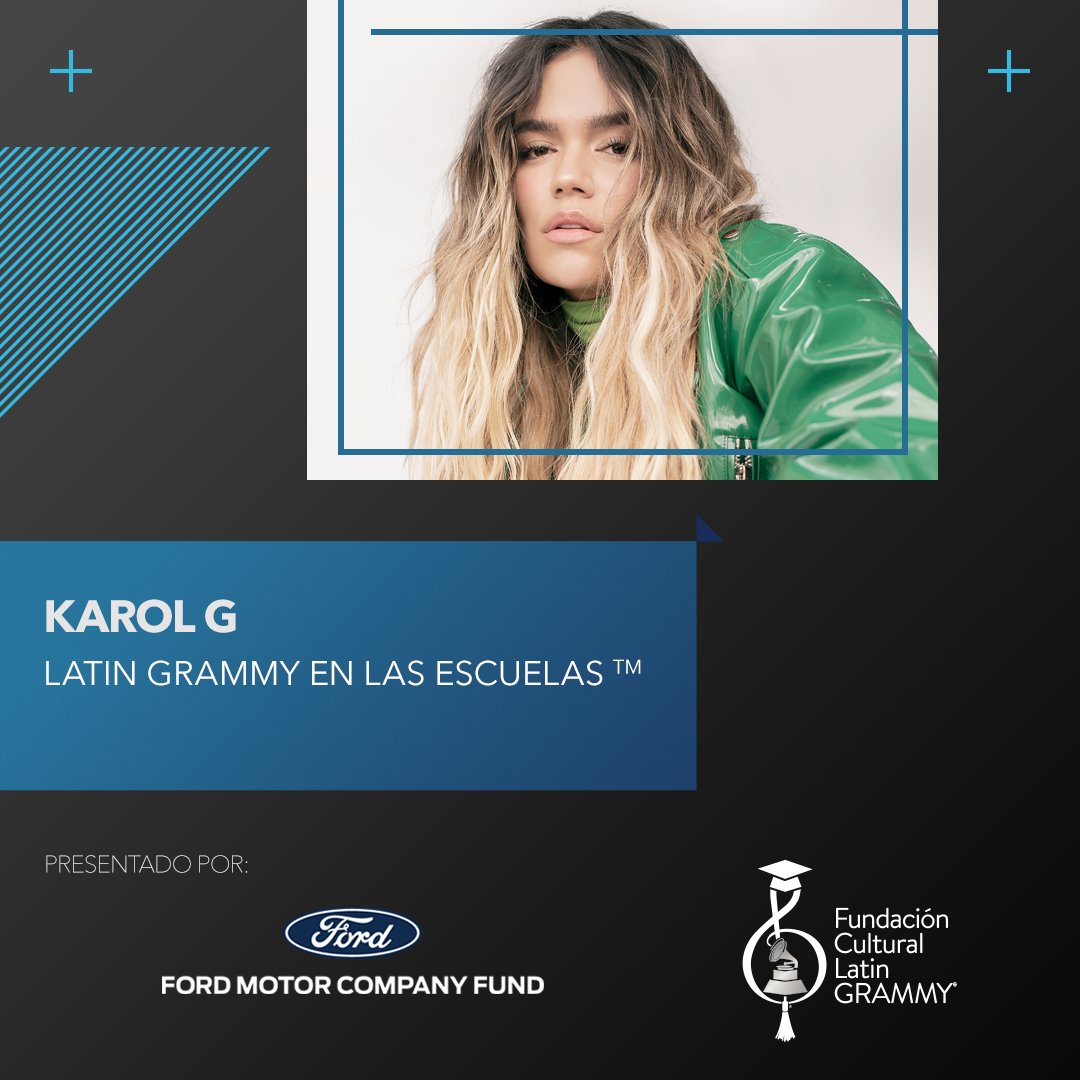 LatinGRAMMYFdn's tweet photo. ¡Acompáñanos mañana en la página de YouTube de @LatinGRAMMYs! @LatinGRAMMYfdn y @FordFund presentan #LatinGRAMMY En Las Escuelas virtual junto a @karolg y @marianaatencio 👏 Nos acompañarán estudiantes de SLAM! en Miami #FundacionLatinGRAMMY
#FordGivesBack https://t.co/mxeyy8KNaf https://t.co/7fm4c9iPot
