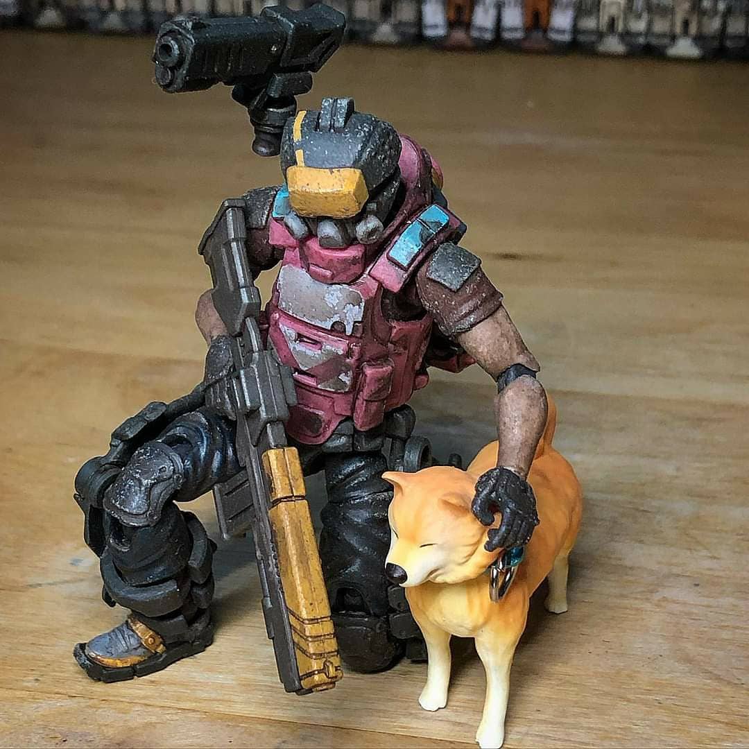 acidrainworld's tweet photo. ＜Shared by Kit Lau＞
來了！AEGIS SENTINEL! 
.
.
.
#acidrain #acidrainworld #actionfigures #artwork #SciFi #Sciencefiction #Scifiart #War #Soldiers #Military #sciencefictionart #cyberpunk #A23 #A24 #AP03 #pia #toyalliance https://t.co/ppHq1vOp3Q