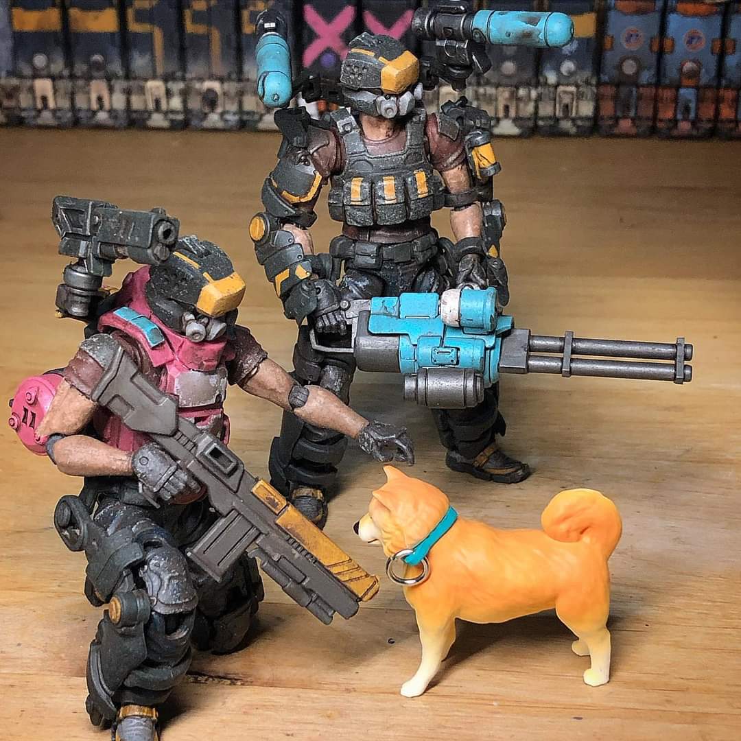 acidrainworld's tweet photo. ＜Shared by Kit Lau＞
來了！AEGIS SENTINEL! 
.
.
.
#acidrain #acidrainworld #actionfigures #artwork #SciFi #Sciencefiction #Scifiart #War #Soldiers #Military #sciencefictionart #cyberpunk #A23 #A24 #AP03 #pia #toyalliance https://t.co/ppHq1vOp3Q