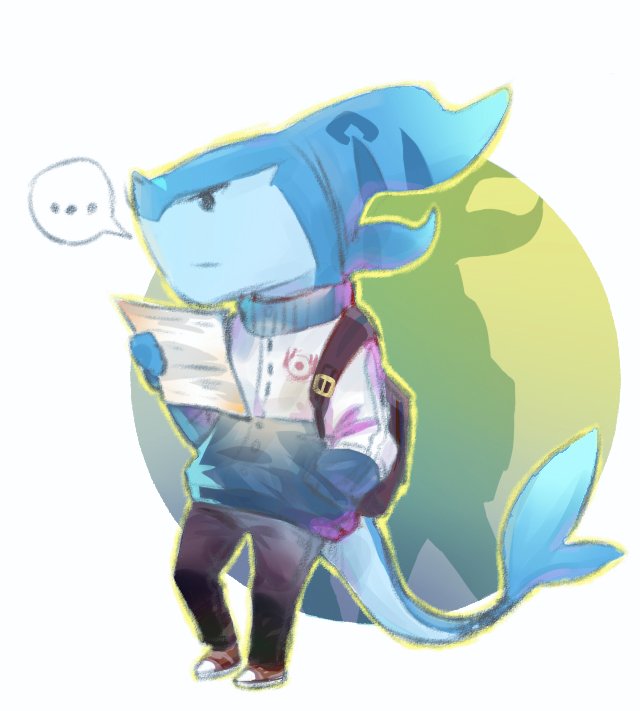FuJiang13's tweet photo. 画的朋友_(:з」∠)_（反正他也看不到
#兽人 #獣人 #獸人 #furry #furryart #鲨鱼      #落书 #ケモノ https://t.co/Gr2GM3h65X