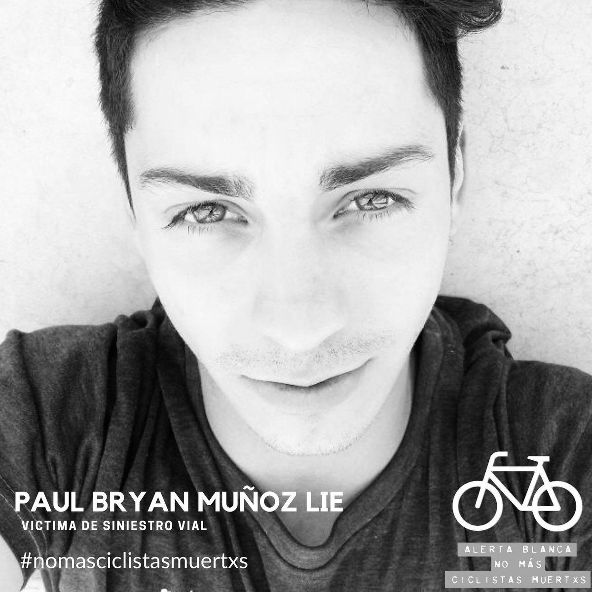 RevoCicliPluri's tweet photo. Lamentablemente tenemos que levantar una nueva #alertablanca. El domingo 8 de noviembre en la intersección Nicasio Retamal con Alameda, hubo un nuevo siniestro vial con resultado de muerte, un auto que  iba a exceso de velocidad asesino a Paul Bryan Muñoz Lie de 23 años. https://t.co/wd1uNuOEOf