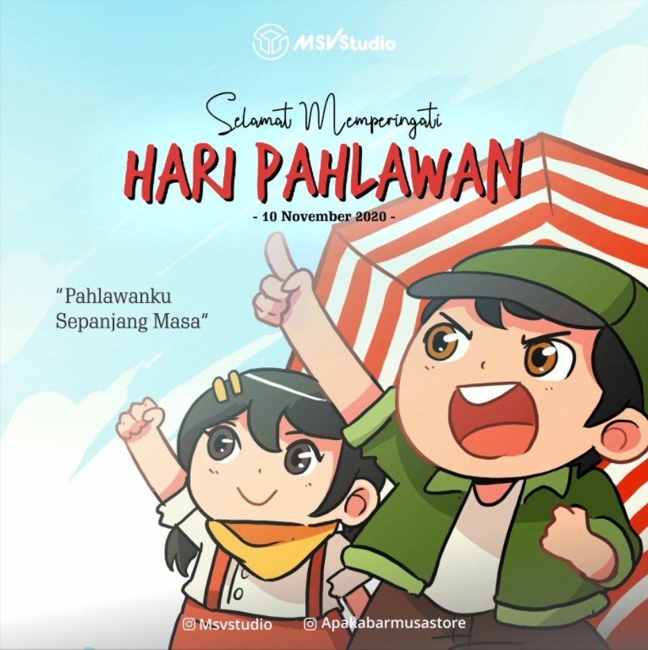 Selamat Hari Pahlawan 10 November 2020

Bangsa yang besar adalah bangsa yang yang menghargai jasa pahlawannya !
.
#msvstudio #msvpictures #selamatharipahlawan #haripahlawannasional #haripahlawan #pahlawanmasakini  #battleofsurabaya #battleofsurabayathemovie #apakabarmusastore