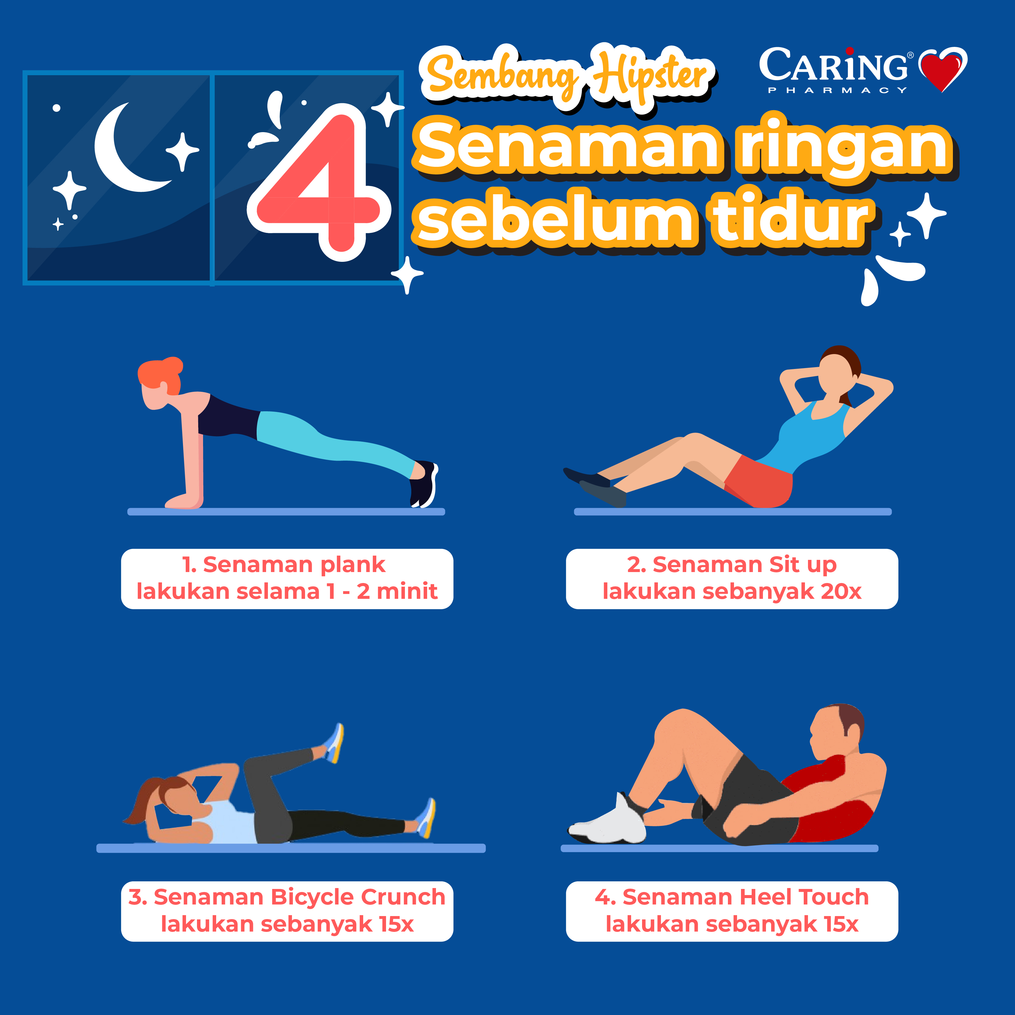 Caring Malaysia On Twitter Sembang Hipster Senaman Ringan Adalah Cara Terbaik Untuk Melegakan Tekanan Dan Meningkatkan Metabolisme Tubuh Sebelum Tidur Jadi Apa Rutin Senaman Anda Sebelum Tarik Gebar Kongsikan Dengan Kami Di