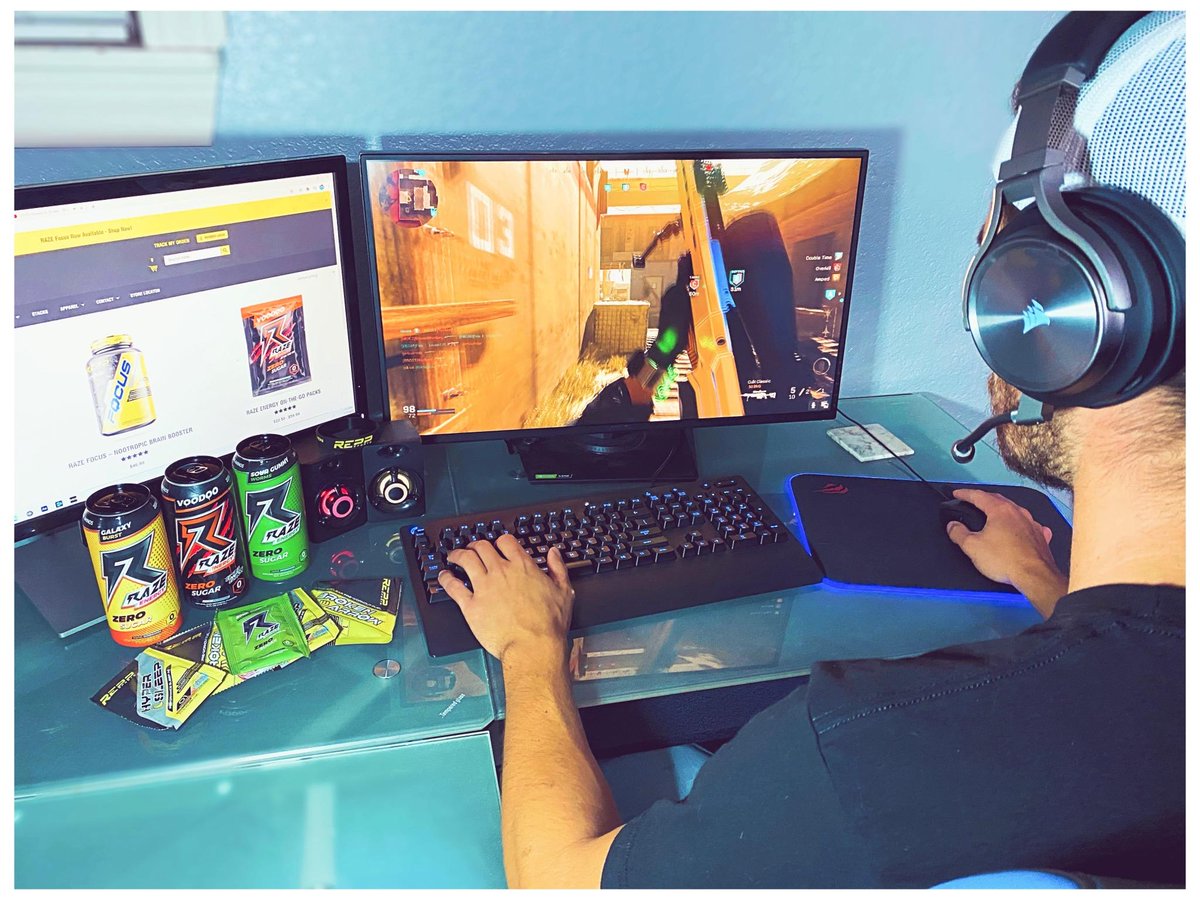 ReZDropkick's tweet photo. In honor of hitting 1k subs on YT and joining #RazeEnergy 

I just uploaded a new vid you can check out below!
https://t.co/MmWajahB1O...

Make sure to check out the description for a discount on #RAZE products!

@ReppSports 

#RAZE #REPPSPORTS #ENERGY #RAZEREBELLION https://t.co/JwvZVi41BJ
