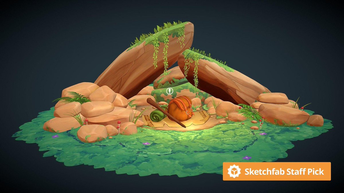 Sketchfab's tweet photo. New staff pick: Resting Stop by Wen Yeh. Check it out in #3D, #AR or #VR: https://t.co/vncGl8VS9B 

#maya #b3d #subatance #handpainted #game #photoshop https://t.co/pUr6au8qMH