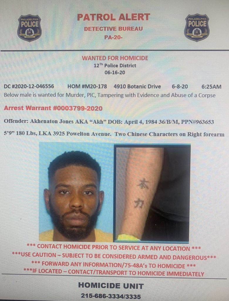 WilliamsSharrie's tweet photo. ARRESTED: Fugitive Akhenaton Jones taken into custody in Los Angeles, CA. He’s wanted for the murder of transgender woman Dominique Rem’mie Fells.

Charges from @PhillyPolice include Murder, and Abuse of Corpse. @6abc  #TransLives #Breaking #RemmieFells

https://t.co/P4tbroO4cR https://t.co/4TvZ7aFvAa