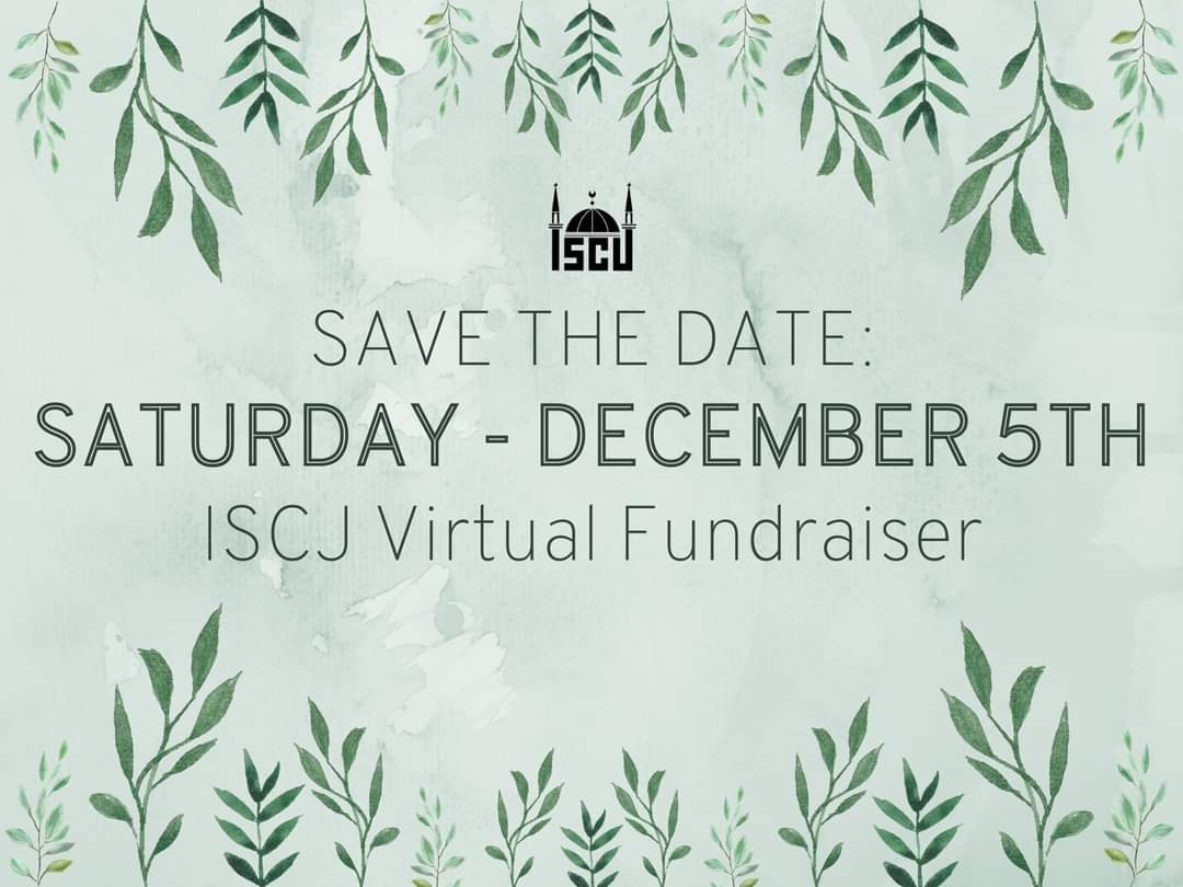 ?? ISCJ Virtual Fundraiser - Save the Date Saturday Dec 5th <a href="/ISCJ/">ISCJ</a> #ISCJ #ONECOMMUNITY conta.cc/3n9cBA4