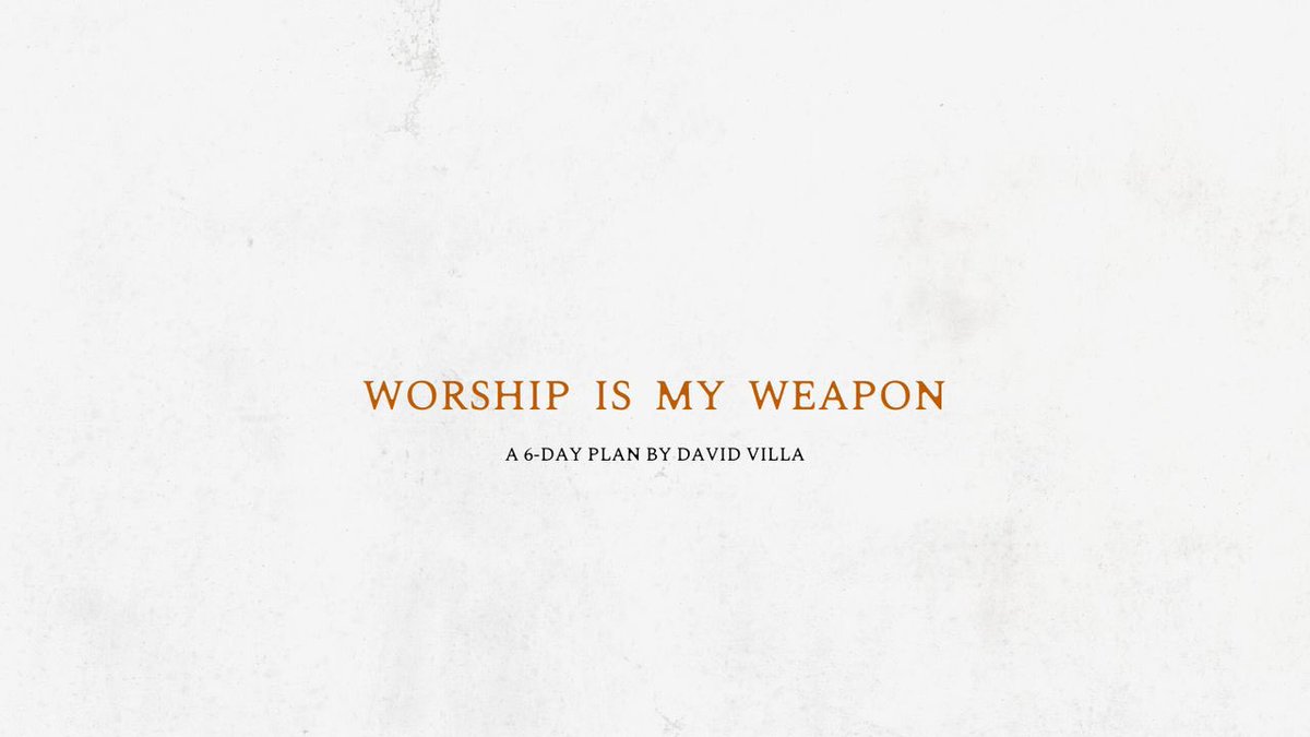 CoachDavidVilla's tweet photo. The fuel for your breakthrough is the air in your lungs—worship Jesus! I’m joined by ⁦@Bill_Purvis⁩ @aaronrburke ⁦@JJLVasquez⁩ ⁦@johnwildsmusic⁩ in my latest @YouVersion⁩ plan 'Worship Is My Weapon'. 🙌 Check it out here: https://t.co/SWOrxUvOK2 https://t.co/McxUPrr5dT