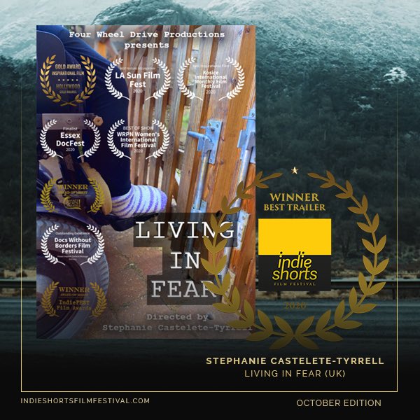 ShortsFilm's tweet photo. Congratulations to Stephanie Castelete Tyrrell for winning Best Trailer award in ‘Living In Fear’ 
. 
.
.
.
.
.

#filmfreeway #filmmaker #filmfestival #awardswinners #officialselection #finalists #filmdirector #shortsfilm #indieshortsfilmfestival https://t.co/LGKg3xub3N