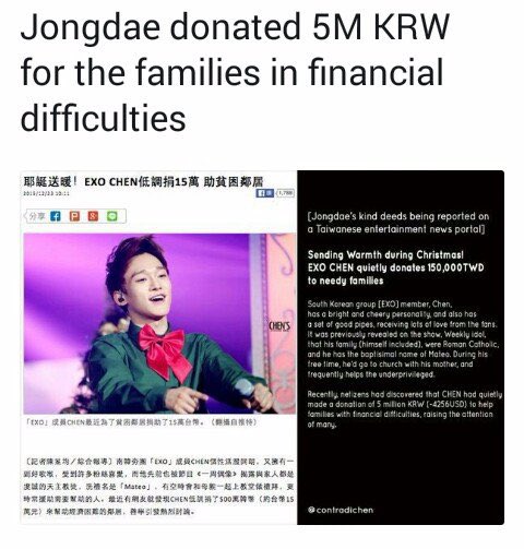 daeryjn's tweet photo. Soondingies have been doing many charity projects because we want to follow jongdae’s kindness, who’s called Donation Fairy for a reason
From CHEN Forest to animal shelter donation, there are many amazing charity projects done by fans. Help yourself by clicking #jongdaechallenge https://t.co/SFDXFTEHgv