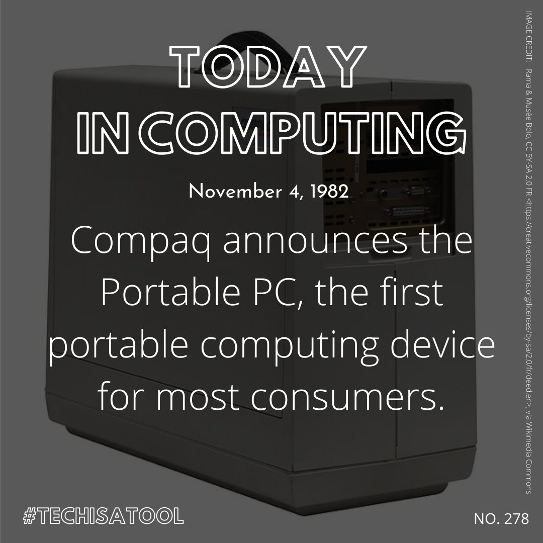 techrhodes's tweet photo. View the full archive on my website: https://t.co/IxDrMcHy8r #ThisDayInComputing #TechIsATool #BenjaminRhodes https://t.co/vGWjWuy0B5