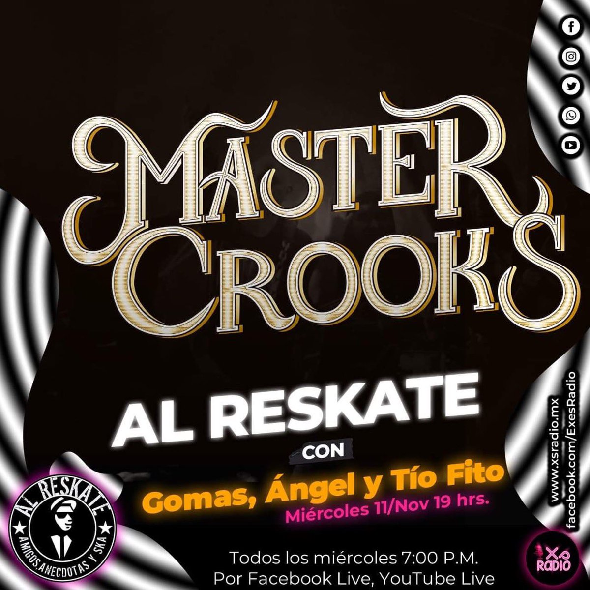 loscalzonesska's tweet photo. Este miercoles transmitido por Xs Radio y Ska or Die comienza un programon de amigos entrañables, gente que sabe mucho de Ska y son buena gente, entonces... hay que apoyarlos!!! #elskaresiste  #mastercrooks #programanuevo #gomas #AngelMejia #TioFito https://t.co/SKns7EZ0T9
