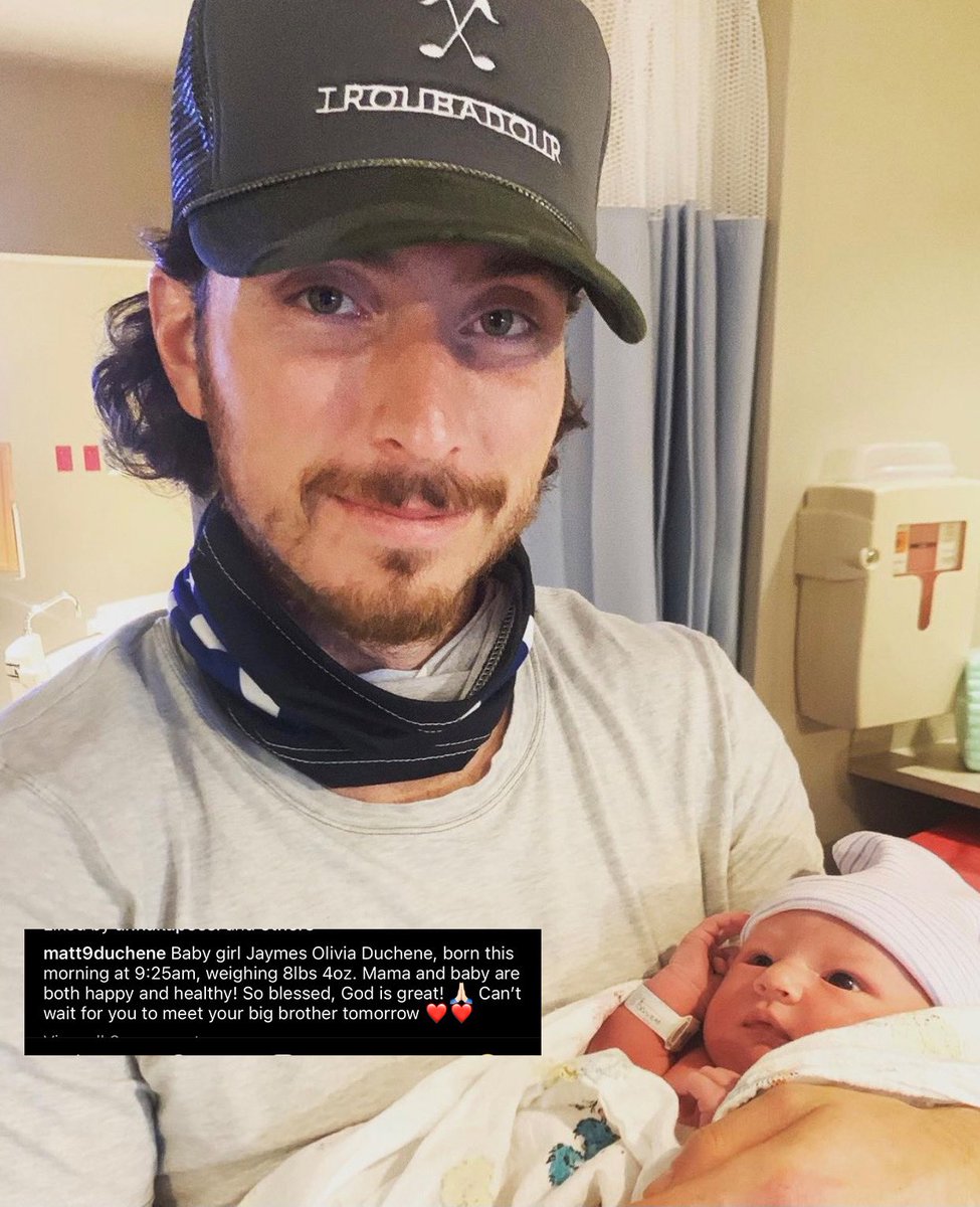 PredsNHL's tweet photo. Welcome to the world, Jaymes Olivia Duchene!! 💛💛💛💛💛 https://t.co/fW0gzl7ZeS