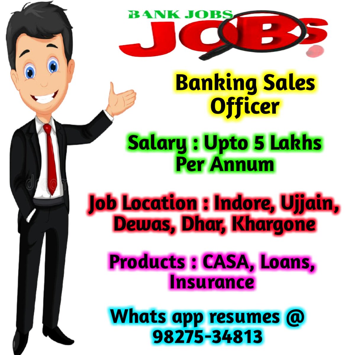 MadhavCon's tweet photo. #indorejobs #jobsinindore #bankingjobs #financejobs  #bankingcustomerservicejobs #casasales #insurancejobs #bankingsalesjobs #bankingmarketingjobs https://t.co/HFnYlyWFJq