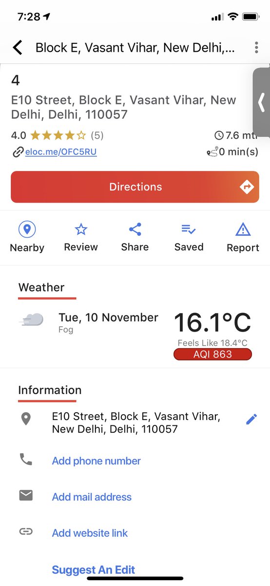 _rohanverma's tweet photo. The AQI in Delhi is 863, and just 20 in Leh! See the AQI across any place in India along with weather conditions through the MapmyIndia Move app (download https://t.co/7YgrbkzTuU) or on our web app (https://t.co/TaV025scKl). #DelhiAirQuality #pollution #AQI @MapmyIndia https://t.co/a7DceJstut