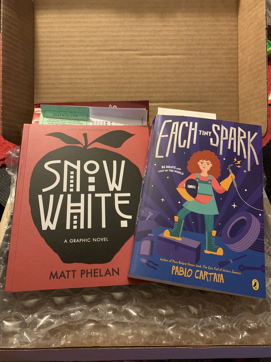LopezMSLibrary's tweet photo. Nothing better than getting books in the mail! Thank you @TwigBooks for the fast delivery. Had such a great time at Region 20’s #LLVC2020 last week! Check out these amazing authors @phcartaya @MatthewPhelan https://t.co/kHrnenHKvU