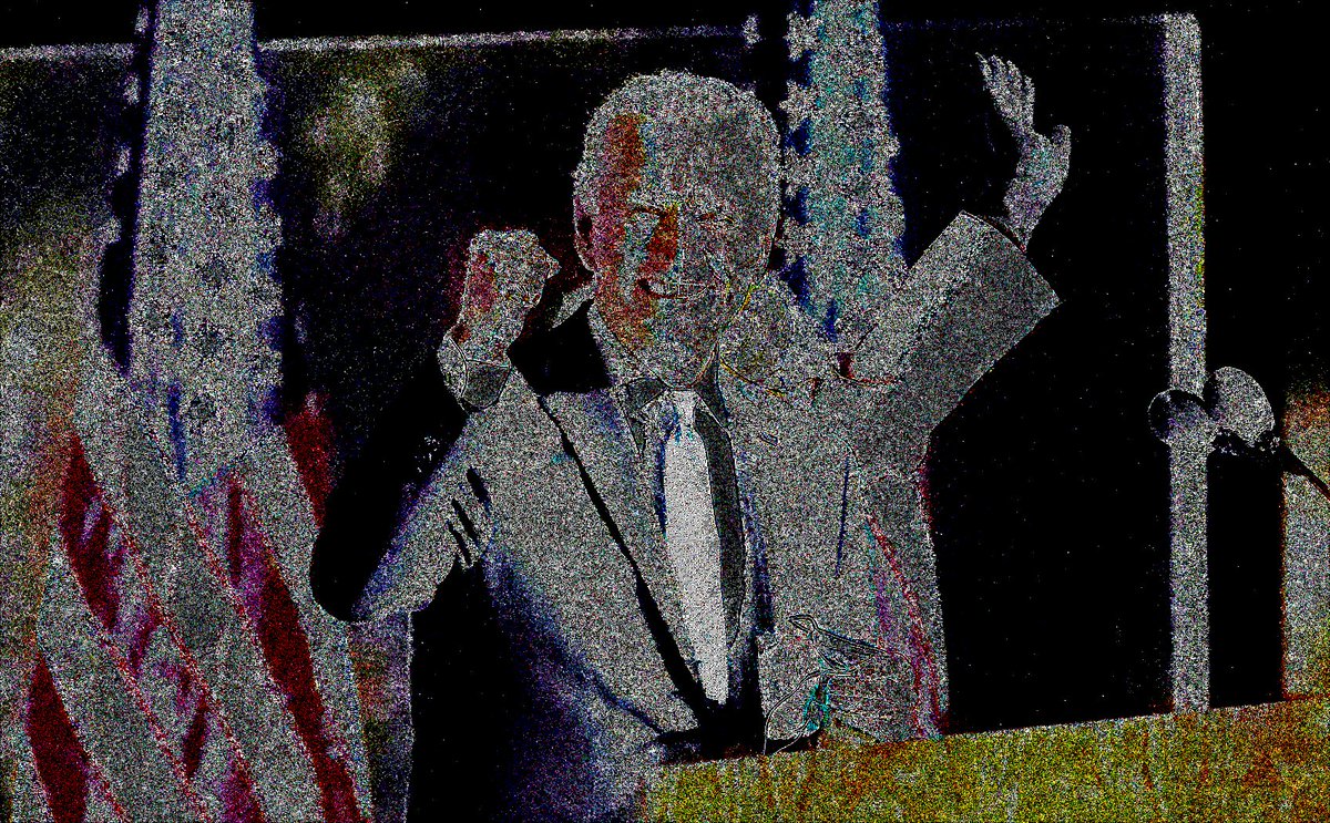 Donna_In_Heaven's tweet image. Biden image in attached FF tweets that already show #PhonyPhoto existed before event.  Then noise forensic view from 3 publications, which should look the same.  #FalseReality Voter fraud? How about investigate no actual candidates #PhonyGovernment &amp;amp; #MediaCabal #Sham #Graphics