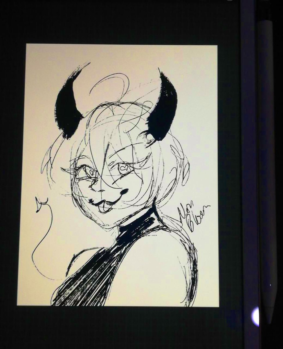 Nani_Bloom's tweet photo. #WIP #cutegirl #draw #ipad #demon #demongirl #procreate #digitalart #digitaldrawing https://t.co/TVkEx3cLRO