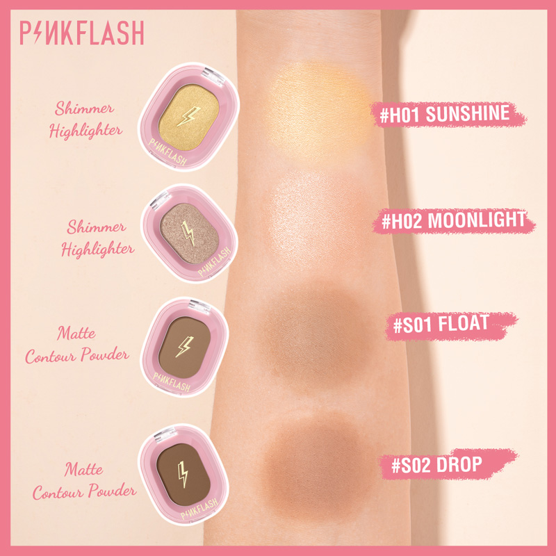 PINKFLASHMAKEUP's tweet photo. This yellow highlighter is PINKFLASH #OhMyShow（#H01）
Don't be afraid，This color is super pretty，it just looks a little bit yellow and drama，but actually it is a super natural color.

The makeup look like the sun on your face，shimmerrrrr！

#pinkflash #makeup #ohmypinkflash https://t.co/ytPC0sH64o