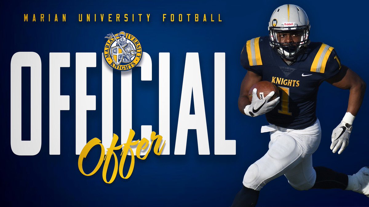After an amazing call with Coach Elson, I’m blessed to receive an offer from Marian University! Thank you <a href="/MarianUFootball/">Marian Football</a> for this great opportunity! <a href="/CoachWhalen59/">Greg Whalen</a> <a href="/coachdavidelson/">David Elson</a> <a href="/CoachHenn/">mark henninger</a>