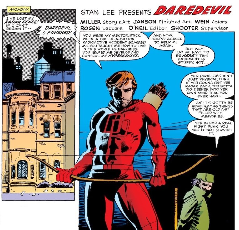 Stick, leader of the ninja clan the Chaste, who had been Murdock's sensei after he was blinded...Daredevil #1771981