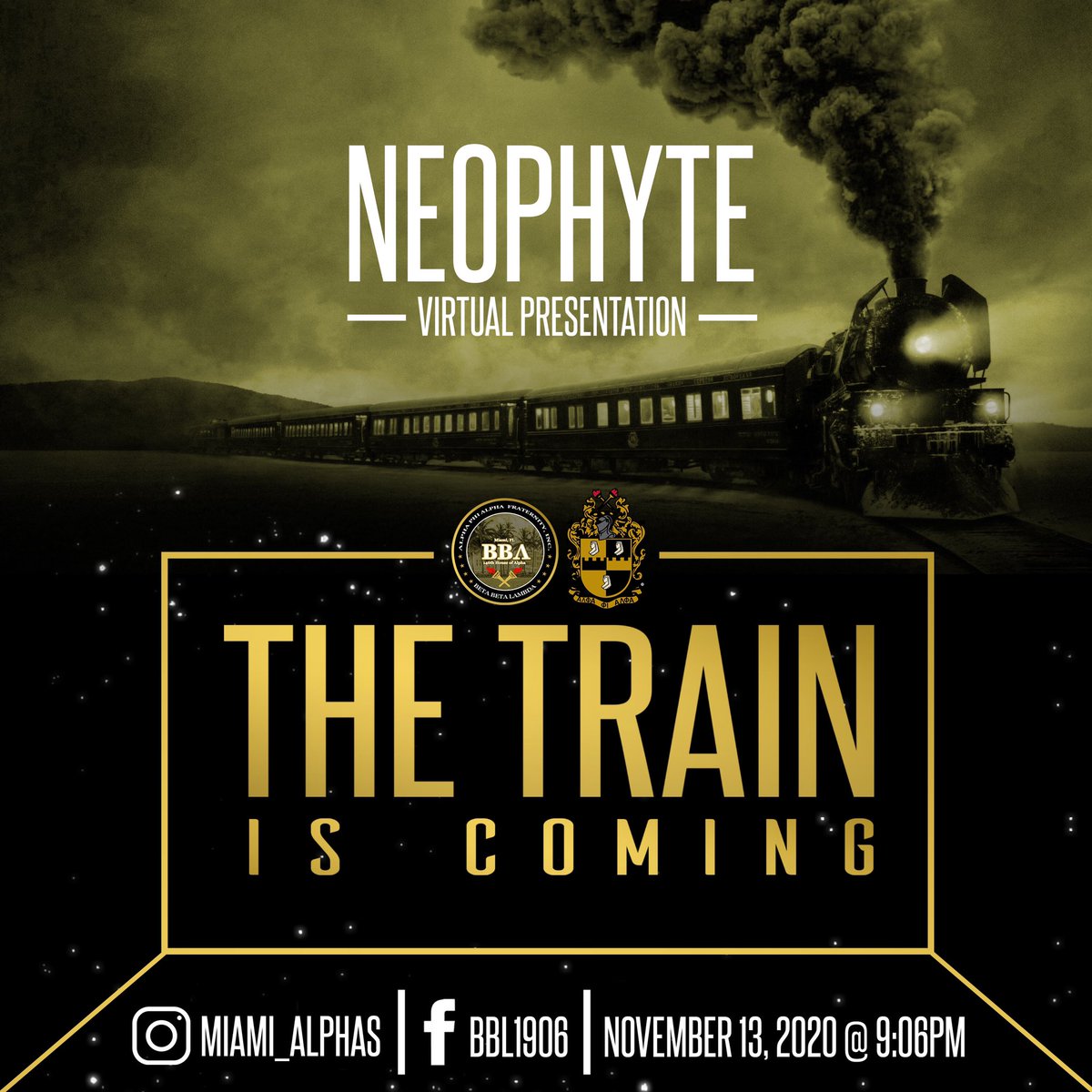 miami_alphas's tweet photo. The FED just got Cโ๏ธLDER...
.
.
.
Follow @Miami_Alphas for more information...You donโt want to miss this train ๐ ๐จโผ๏ธ #MiamiAlphas #ฮฮฆฮ #AlphaPhiAlpha #Alphas #Miami #AlphaTrain #VirtualPresentation #ฮฮฮ #DontLettheLambdaFoolYou #StayTuned https://t.co/t8Q8JoVkKj
