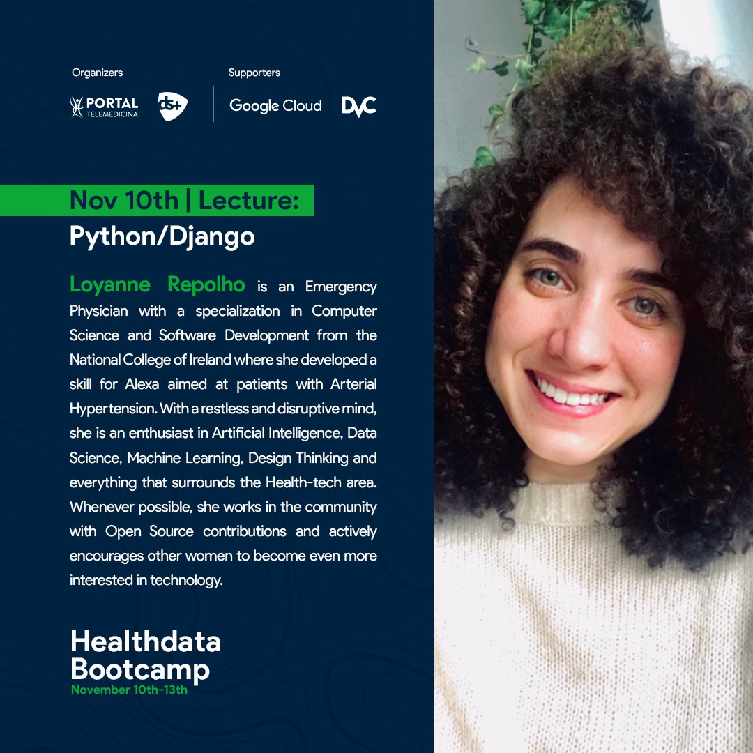 LoyanneC's tweet photo. It's tomorrow!
The #HealthdataBootcamp will be awesome! Don't miss out!
#responsibleai #machinelearning #BootcampHealthdata #DataandHealth
@googledevbr
@googlecloud
@googlebrasil
@portaltelemed
@dadosesaude https://t.co/0ThX09nNGv