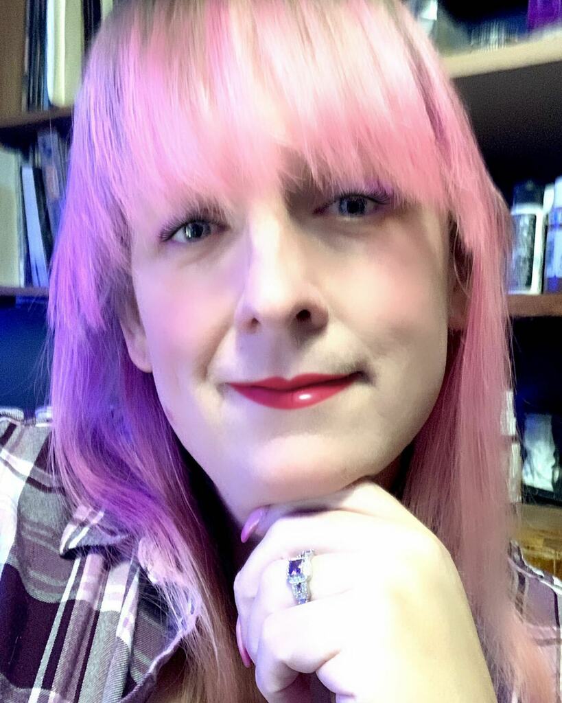 VioletDeVille's tweet photo. Contemplative tonight. 
.
#366selfies #day314 #transIsBeautiful #selfie #transWoman #transgender #transGirl #selfCare #lgbt #lgbtq #queer #pride #thisIsWhatTransLooksLike #girlsLikeUs #transVisibility #transGirlsOfInstagram #transWomenAreWomen https://t.co/O5EYpEy0CR https://t.co/St5JnnBL45