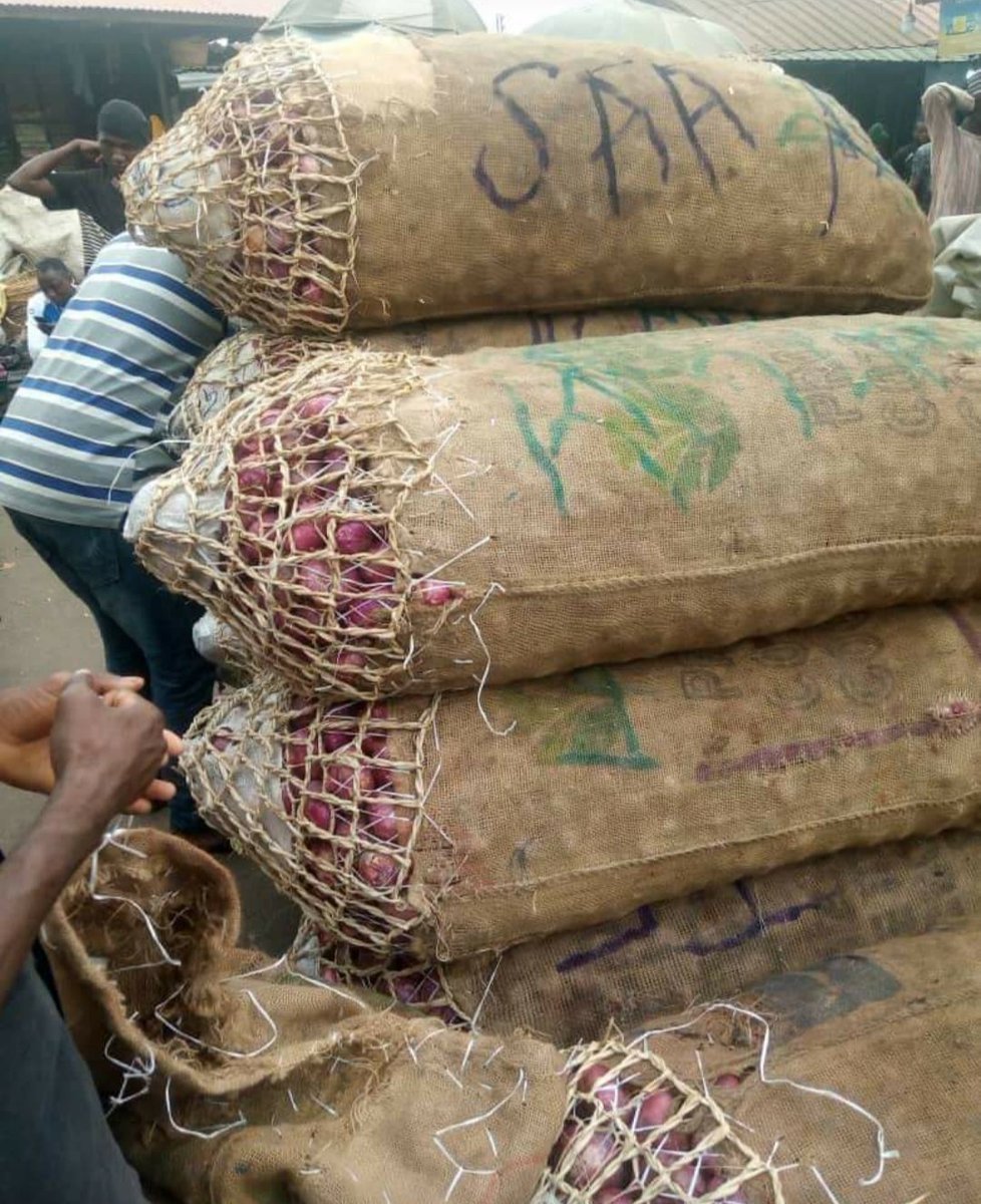_bellabecca's tweet photo. Hi, I have fresh and very affordable baskets and bags of onions for sell. 
Baskets - 5k
Bags - 45k
Send me a DM. 
Please help me secure that 2k abeg.
THANK YOU https://t.co/FUO3hHIHbR