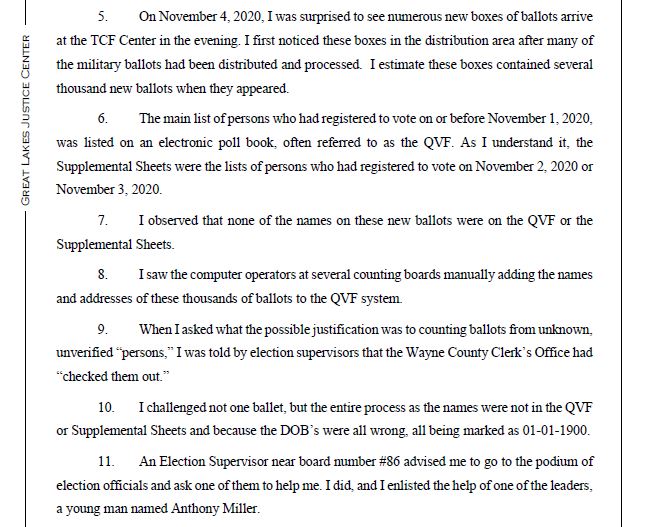 realLizUSA's tweet image. 🚨ANOTHER MI Poll Watcher🚨

“I was witnessing several thousand ballots inputted illegally

“Every ballot was being fraudulently and manually entered...as having being born on Jan 1, 1900

“When I asked about this impossibility…I was told instruction came down from Wayne County”