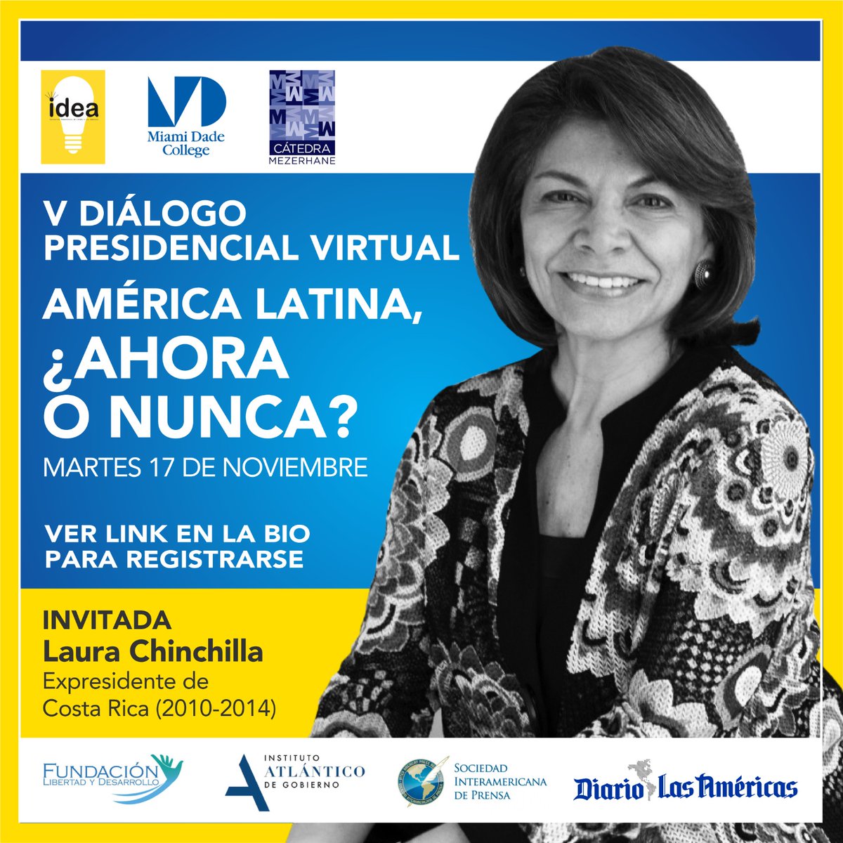 Diario Las Américas (@DLasAmericas) on Twitter photo 10/11/2020 02:35:23 Laura Chinchilla (@Laura_Ch) Expresidente de Costa Rica. diariolasamericas.com/videos/liberta… Laura Chinchilla (@Laura_Ch) Expresidente de Costa Rica. diariolasamericas.com/videos/liberta…