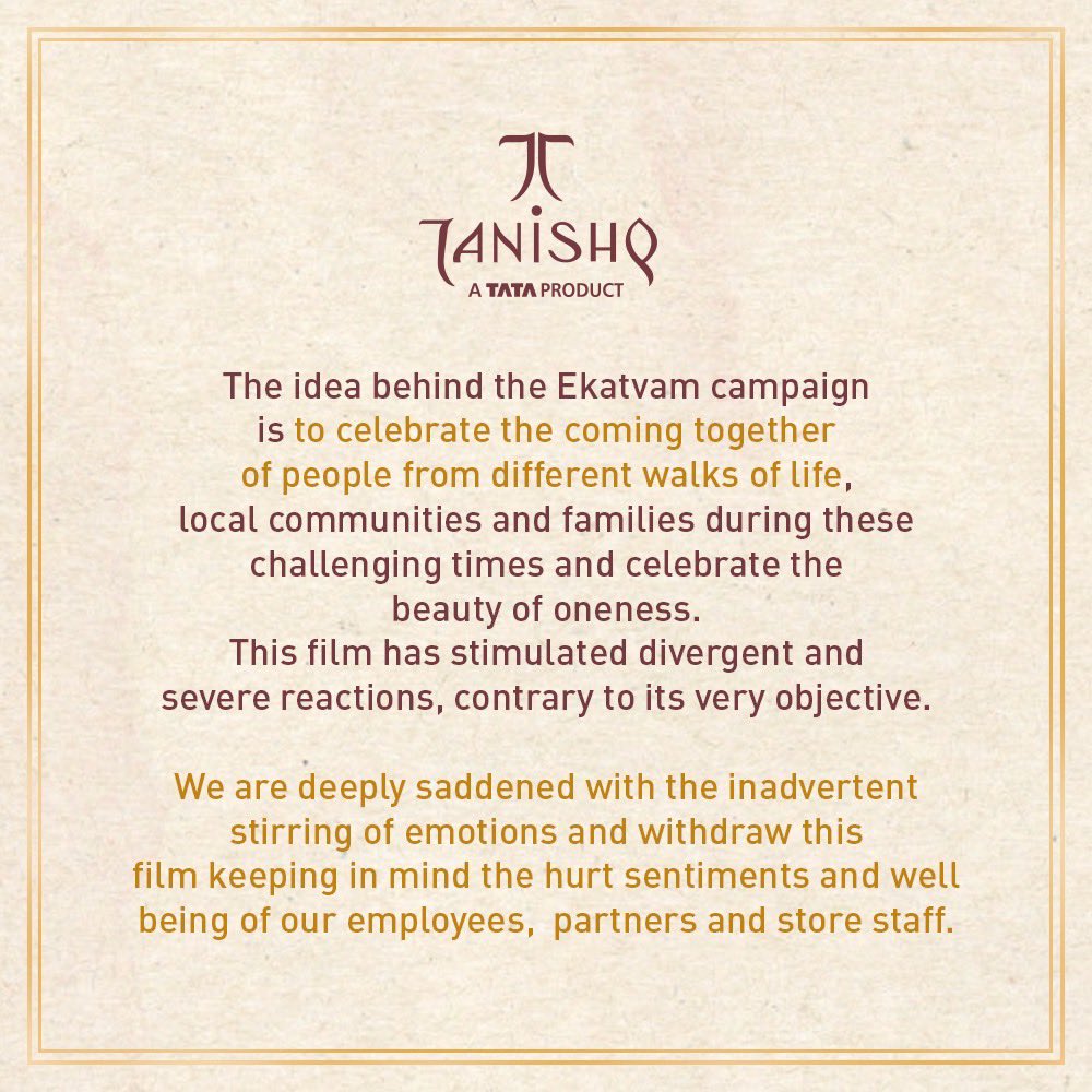 SanatanPrabhat's tweet photo. Teach a lesson to @TanishqJewelry

 Majority Indians are thinking to take @TanishqJewelry head on &amp; #ThisDiwali_BoycottTanishq 

Many'll refrain themselves from buying anything from them.

They termed Hindus as violent in their apology last month

Let's show them our legal might https://t.co/BXjWjx16LV