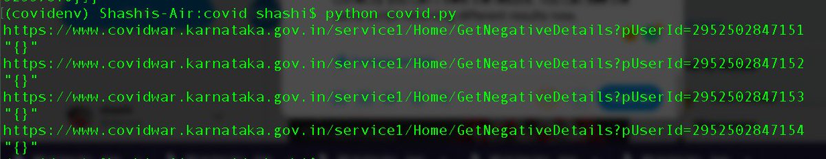 I informed the relevant authorities last night and they are working on fixing this. Right now, they have disabled the API for everything so even if you enter everything correctly you can’t view the results. You can see the same script returning different results now.