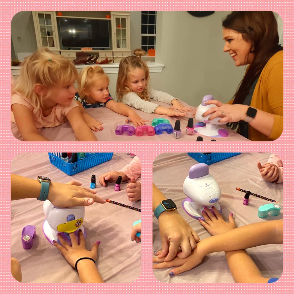 jennaraeclark's tweet photo. We’ve done it again! Another fun time, thanks to @Tryazon and @SpinMaster. We all LOVED using the #GoGlamNailSalon stamper and #HollywoodHair extension maker. The @orbeezone foot spa was raffled off and enjoyed by the winner and her family! #SpaNightWithSpinMaster #CoolMaker https://t.co/OJE94sR0si