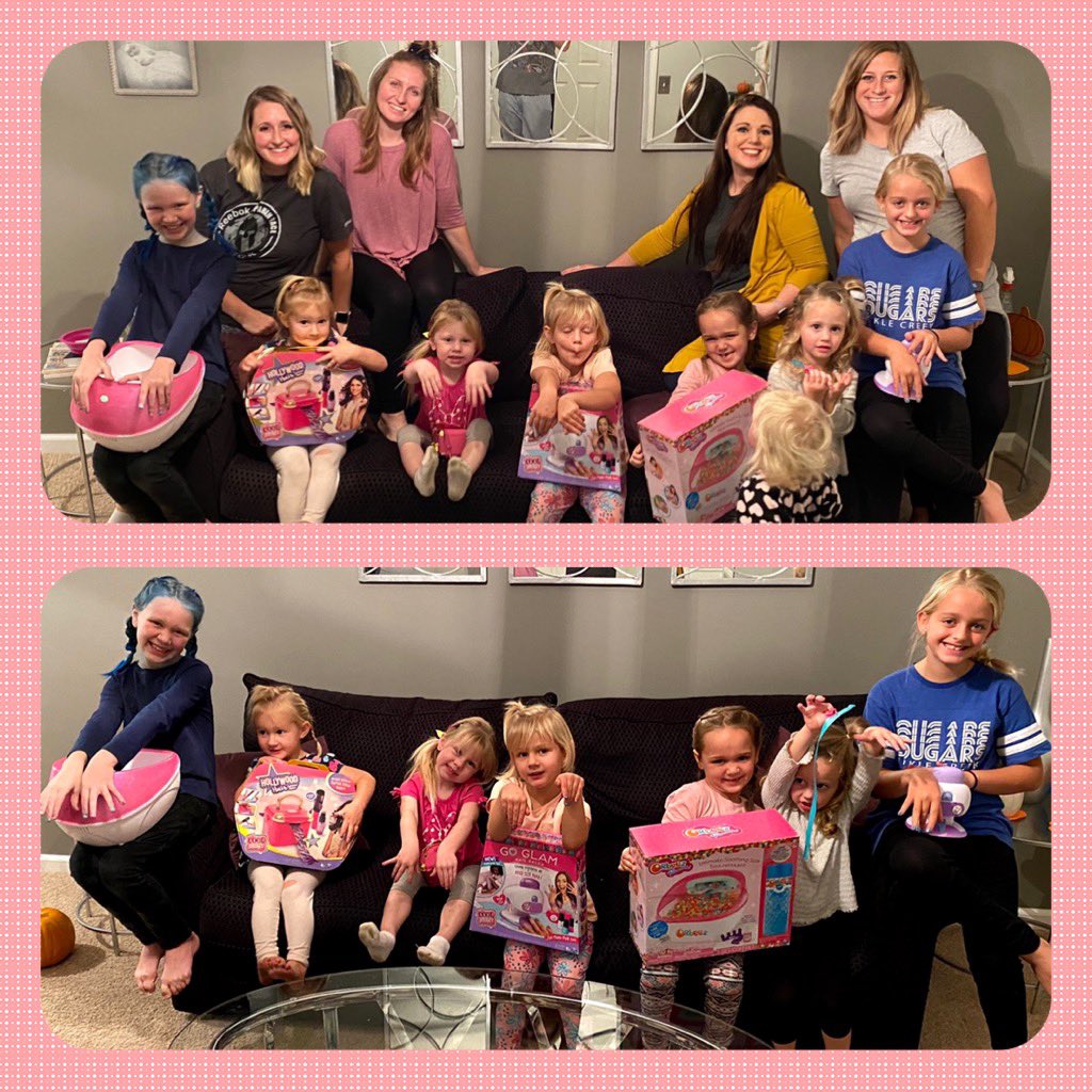 jennaraeclark's tweet photo. We’ve done it again! Another fun time, thanks to @Tryazon and @SpinMaster. We all LOVED using the #GoGlamNailSalon stamper and #HollywoodHair extension maker. The @orbeezone foot spa was raffled off and enjoyed by the winner and her family! #SpaNightWithSpinMaster #CoolMaker https://t.co/OJE94sR0si