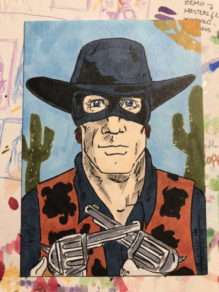 DZawisza's tweet photo. #NovembersAssemble!
Day 09 of Avengers sketch cards brings Two-Gun Kid by request from @IowasJoe
#TwoGunKid #AvengersAssemble #Avengers https://t.co/B7pNFL6k01