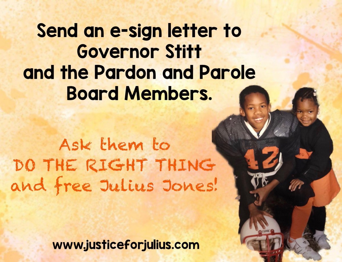 wbcases's tweet photo. #JuliusJones is an innocent man on #Oklahomas death row. 

Help get #JusticeforJulius!

Complete the form to send an e-letter to the Pardon &amp; Parole Board. 
It takes less than 30 seconds to do!

https://t.co/Mrjm6CGfPs

For more info go 2 https://t.co/DmmBKPXxte https://t.co/PzK6OQKNlJ